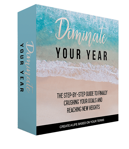 Goal setting guide with master resale rights, digital ebook showing how to dominate your year
