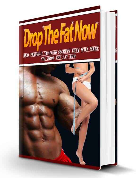 Drop The Fat Now digital PLR weight loss ebook with resell rights cover image