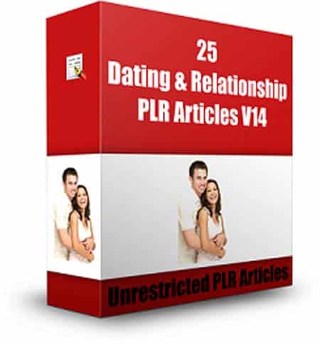 PLR articles for dating and relationship website with resell rights cover image