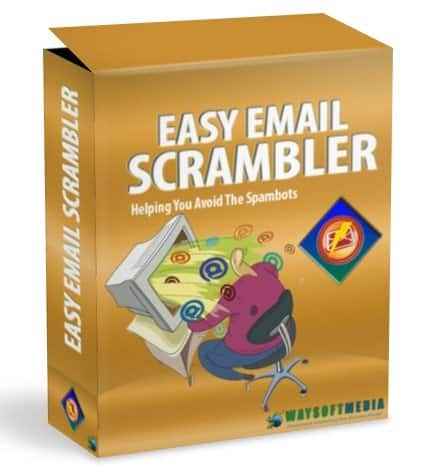Easy Email Scrambler software for spam protection with PLR MRR digital download rights
