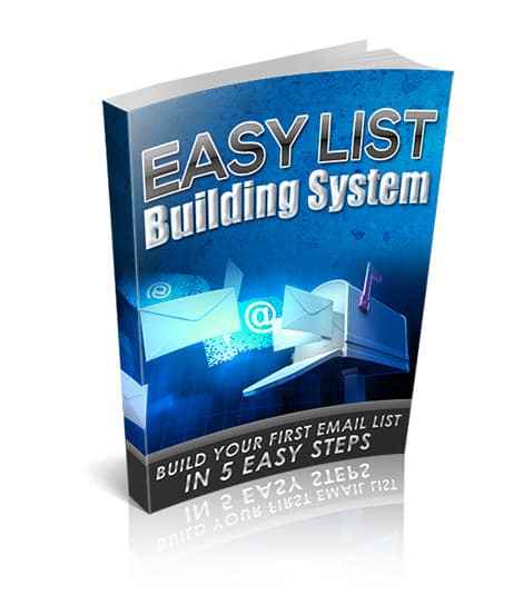 Easy List Building System digital PLR report for rapid email list growth and resell rights