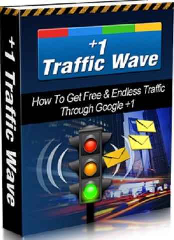 Google Plus 1 traffic strategy PLR report cover showing free endless website visitors