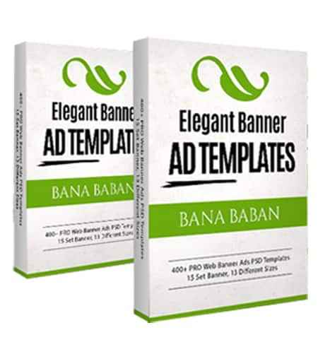 Elegant Banner Ads bundle for professional digital marketing graphics with PLR resell rights