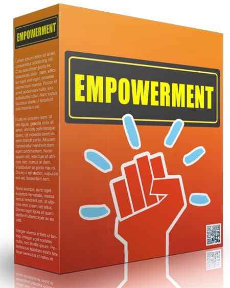 Empowerment Software product cover image with motivational themes and self-help digital tools