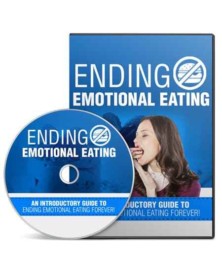 Digital ebook on ending emotional eating with PLR MRR resell rights cover image