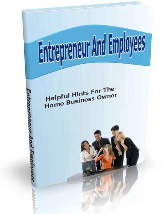 Entrepreneur guiding employees in home business startup with PLR digital download blueprint