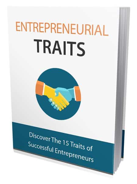 Entrepreneurial Traits digital download with PLR MRR resell rights for success traits guide