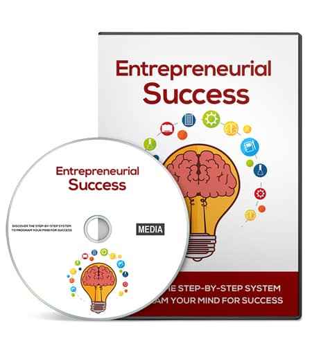 Entrepreneurial mindset video tutorials with PLR MRR resell rights digital product bundle