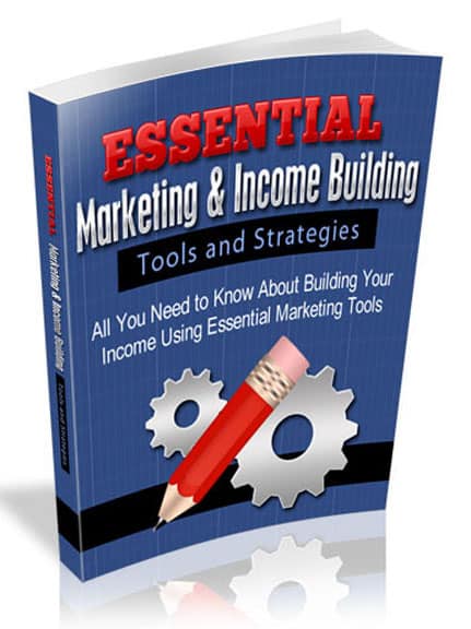 Essential Marketing Tools and Strategies ebook cover with niche and social media icons