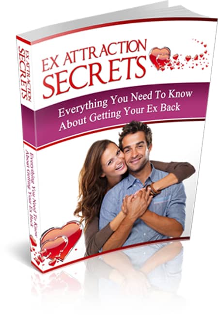 Ex Attraction Secrets book cover showing relationship repair and rekindling love after breakup