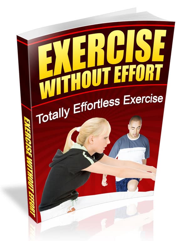 Exercise Without Effort digital guide cover with PLR resell rights for effortless workouts