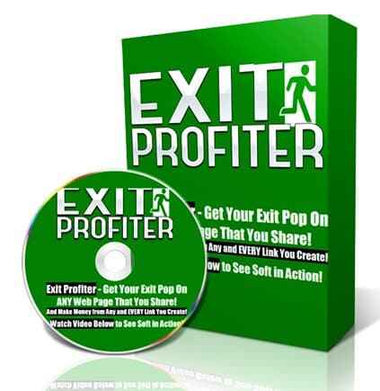 Exit Profiter Software - digital download exit popup tool with PLR resell rights