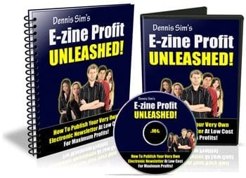 E-zine Profit Unleashed digital download with PLR MRR resell rights for email marketing automation