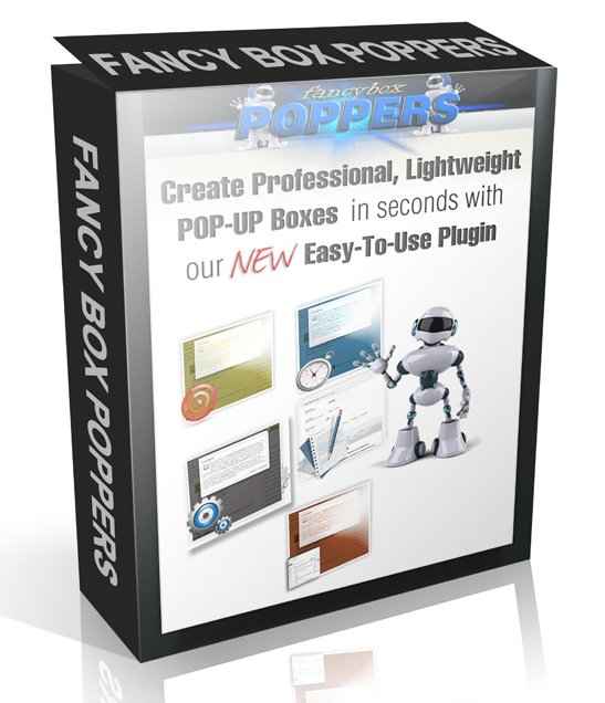 Fancy Box Poppers – lightweight popup plugin with PLR/MRR resell rights for email list building and offers