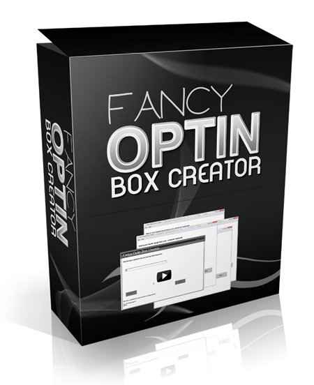 Fancy Optin Box Creator software with PLR MRR resell rights for email list building