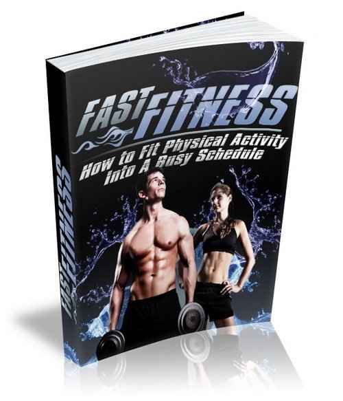 Fast Fitness digital guide with PLR MRR resell rights for busy professionals and parents