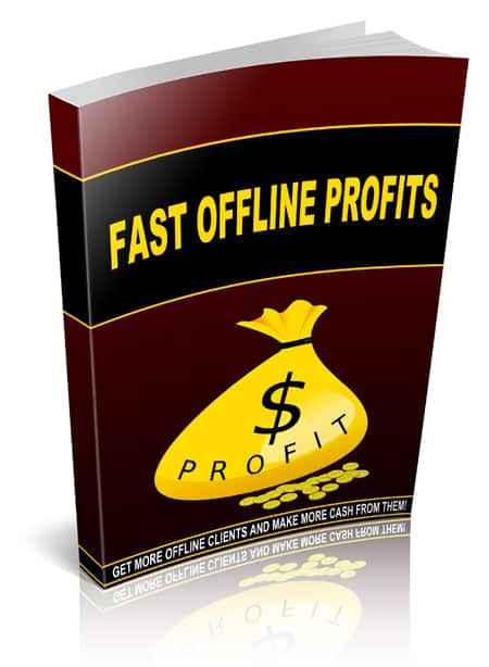 Fast Offline Profits digital guide with PLR MRR resell rights for offline client acquisition