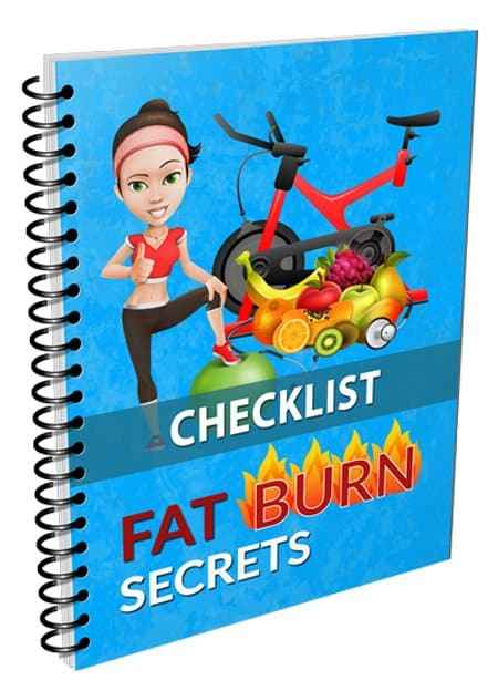 Fat Burn Secrets digital ebook cover for healthy weight loss with PLR MRR resell rights