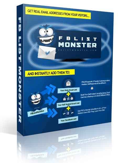 FB List Monster software digital download with PLR MRR rights for email list building