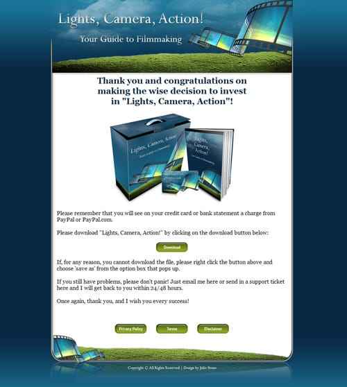 Film making digital guide with PLR MRR resell rights - insider tips for filmmakers