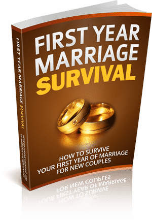Digital marriage survival guide with PLR rights – first year marriage book cover