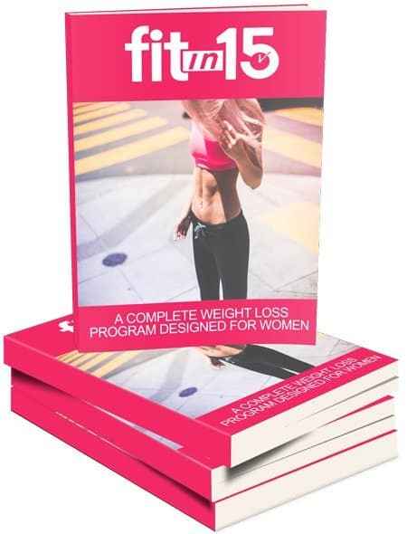 Fit In 15 digital weight loss guide for women with PLR MRR resell rights