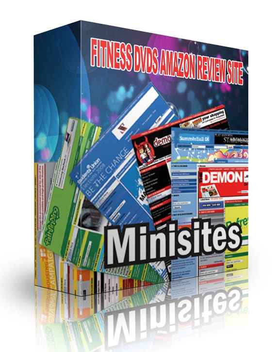 Fitness DVD review site package with PLR MRR resell rights ready for digital download