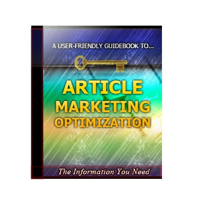 Article marketing PLR digital product cover showing flat design with website growth elements