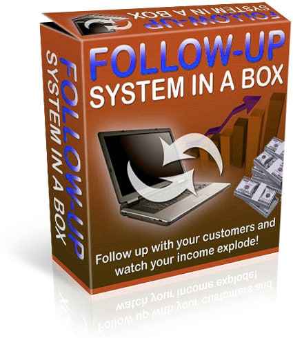 Follow Up System In A Box – done-for-you PLR email follow-up messages for maximum profit