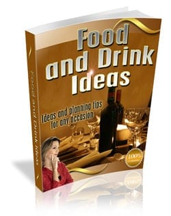Food And Drink Ideas PLR digital download – healthy recipes and diet-friendly party planning guide