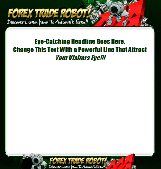 Forex Trade Robot Template with PLR and MRR for automated forex trading digital download