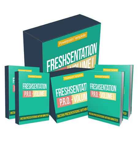 Freshsentation Pro Vol. 1 – professional presentation templates with PLR resell rights, digital download