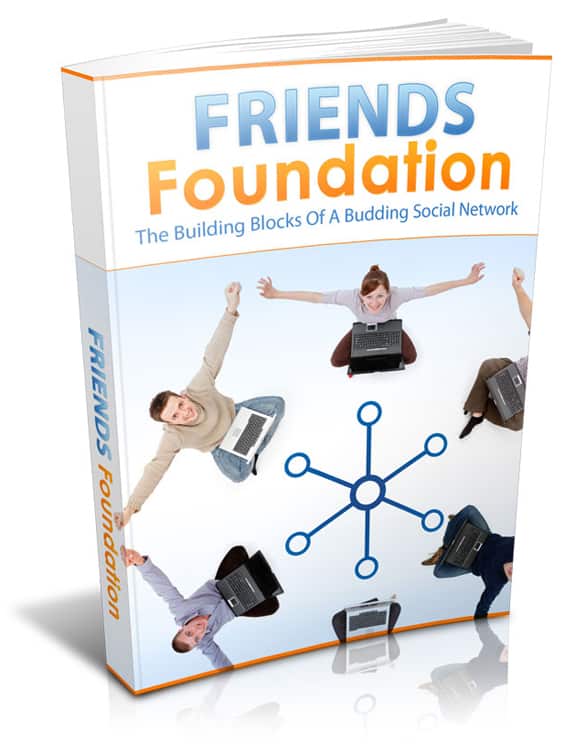 Friends Foundation eBook cover with tips for building genuine friendships and social skills