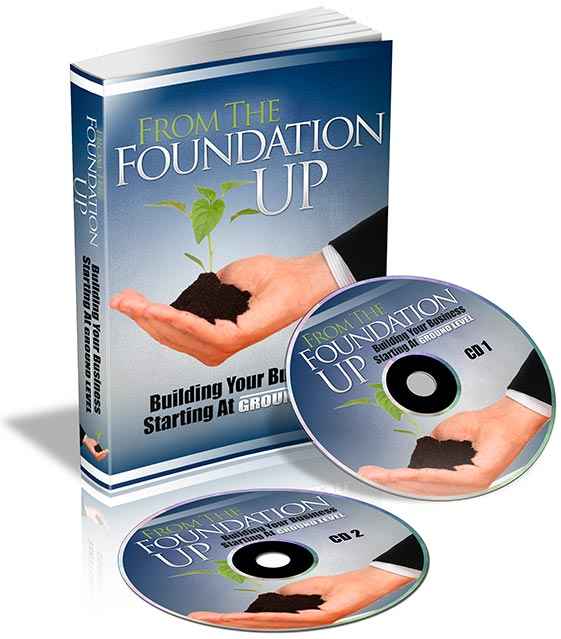 From The Foundation Up digital course for building an online business from scratch with PLR MRR rights