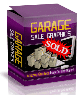 Garage Sale Graphics PLR MRR digital download set for boosting website conversions