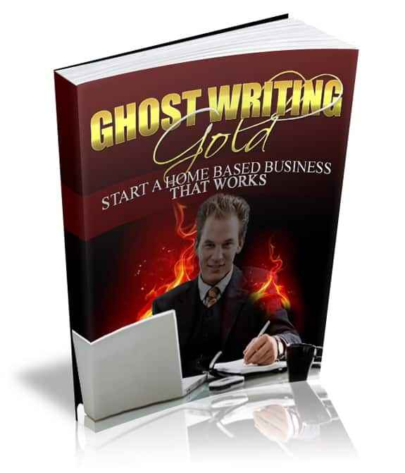 Ghost Writing Gold digital report for freelance ghostwriters with PLR MRR resell rights