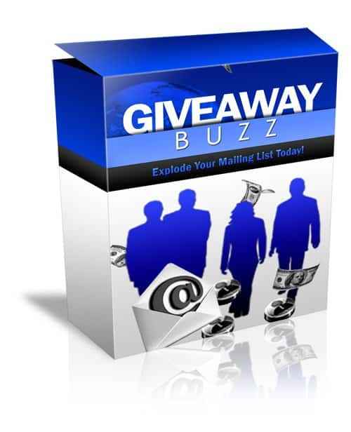 Giveaway Buzz software for creating and managing prize giveaways to grow mailing lists with resell rights