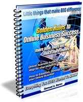 Golden Rules to Online Business Success digital PLR guide with resell rights cover image