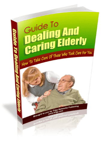 Digital eBook guide for elderly care with PLR rights - caregiver skills and senior wellness tips