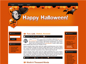 Halloween site template digital download with PLR/MRR resell rights for niche websites