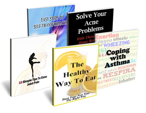 Health and self improvement combo ebooks with resell rights digital download