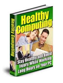 Healthy Computing digital book PLR MRR resell rights computer health ergonomics