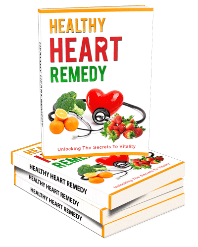Healthy heart remedy digital guide with wholesome foods for strong heart and emergency care
