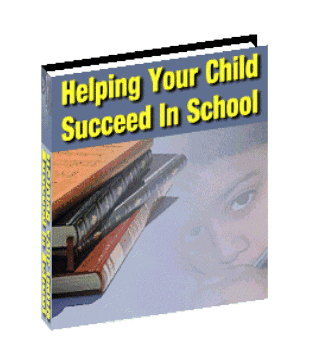 Helping Your Child Succeed In School digital eBook cover with PLR resell rights for parents and educators