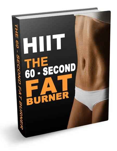 HIIT 60-second fat burner ebook cover – high intensity interval training for rapid weight loss