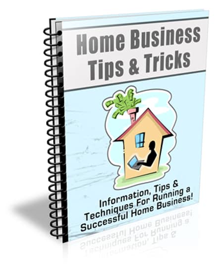 Home Business Tips and Tricks digital newsletter with PLR MRR resell rights