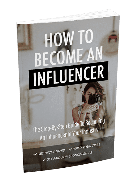 Digital influencer marketing ebook with PLR MRR resell rights to build personal brand and earn income