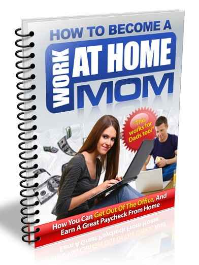 How to Become a Work at Home Mom - digital PLR MRR manual for online income