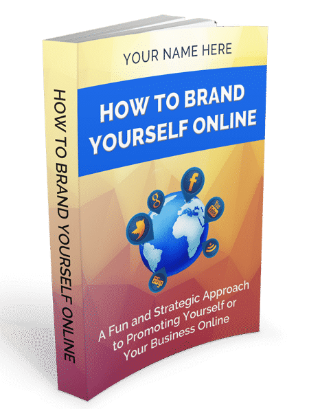 How to Brand Yourself Online ebook cover with personal branding tips and PLR rights