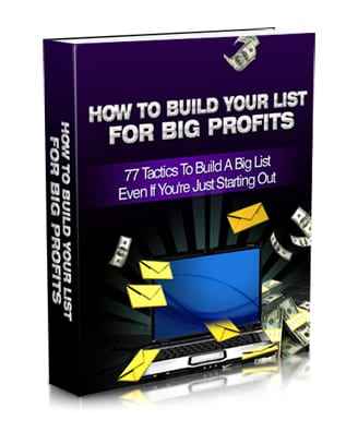 How to build your list for big profits digital download with PLR resell rights